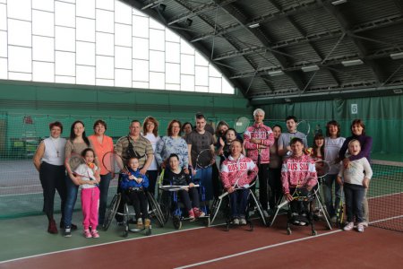 Мастер – класс по теннису на колясках от паралимпийцев   для детей с инвалидностью